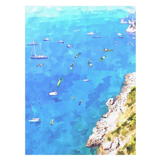 カプリ諸島 テーブルクロス (正面)