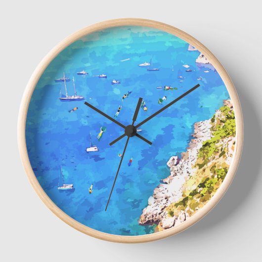 カプリ諸島 壁時計 (正面)