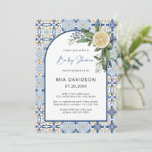 カプリ赤ちゃんシャワー柑橘系イタリアン赤ちゃんシャワー 招待状 (スタンド正面)