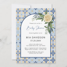 カプリ赤ちゃんシャワー柑橘系イタリアン赤ちゃんシャワー