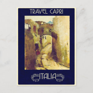 カプリ、イタリアのヴィンテージ旅行はがき ポストカード