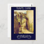 カプリ、イタリアのヴィンテージ旅行はがき ポストカード (正面/裏面)