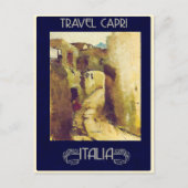 カプリ、イタリアのヴィンテージ旅行はがき ポストカード (正面)