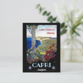 カプリ、イタリアのヴィンテージ旅行観光はがき ポストカード (スタンド正面)