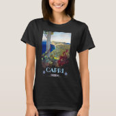 カプリ、イタリアのヴィンテージ旅行観光 Tシャツ (正面)