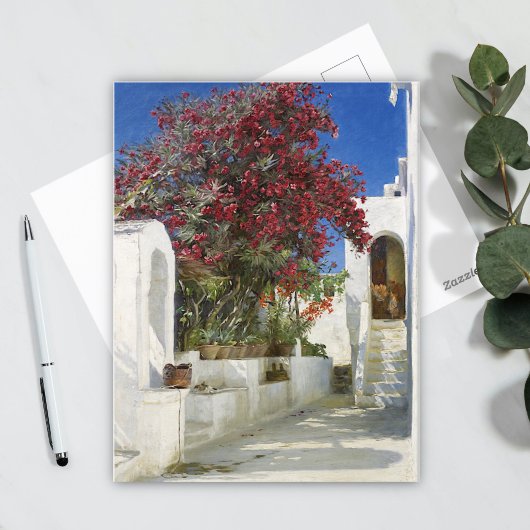 カプリ – オレアンダース州開花，ペデルセリンクレヤー ポストカード