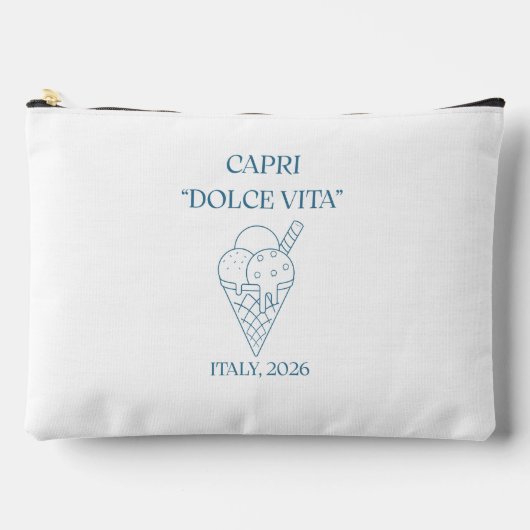 カプリ ドルチェ ヴィータ イタリア ジェラート 2026  アクセサリーポーチ (正面)