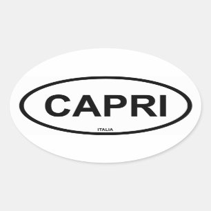 カプリ 楕円形シール