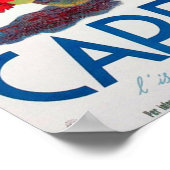 カプリItalyヴィンテージ旅行ポスター ポスター (角)