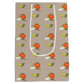 カプレーゼイタリアン前菜シェフグルメ花嫁ギフト ミディアムペーパーバッグ (裏面)