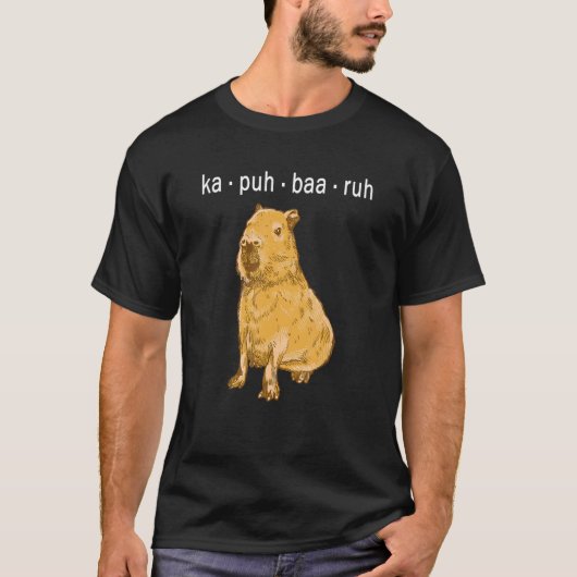 カプー・バールー・カピバラ・ケイピラ Tシャツ (正面)