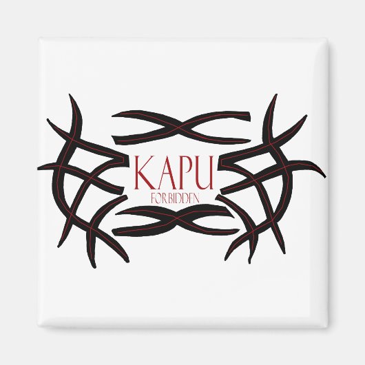 カプ紫禁(ハワイアンことわざ)磁石 マグネット (正面)