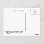 カベガール付き恐竜 ポストカード (裏面)