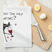 カベルネットへの行き方を知ってるか?ワインパン キッチンタオル (四つ折り)