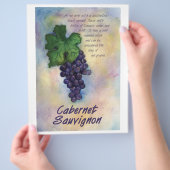 カベルネットソーヴィニヨンワインフライヤー チラシ (手)