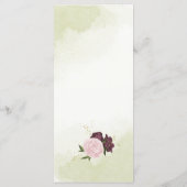 カベルネットピンク葉の花は結婚緑 メニュー (裏面)