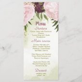 カベルネットピンク葉の花は結婚緑 メニュー (正面)