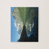 カベル湖のエディスキャベル山 ジグソーパズル (縦)