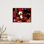 カホイレオナルドゲームウィナーお祝い ポスター (キッチン)