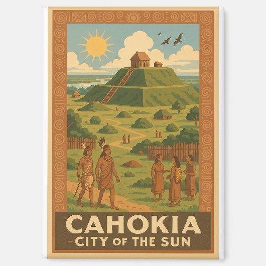 カホキア - モウンドの古代都市 マグネット (正面)