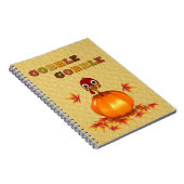 カボおもしろいチャの感謝祭の七面鳥 ノートブック (右側)