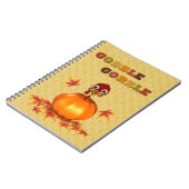 カボおもしろいチャの感謝祭の七面鳥 ノートブック (左側)