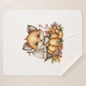 カボつるプのまわりにキンス シェルパブランケット (正面(横))