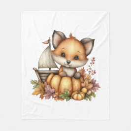 カボつるプのまわりにキンス フリースブランケット