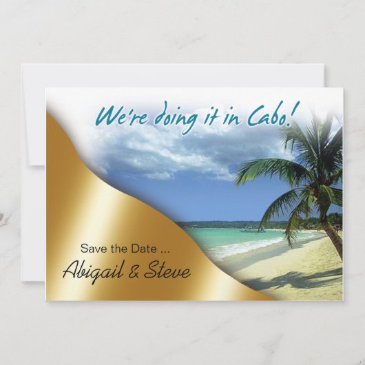 カボで結婚式を挙げることになりました! 日程を保存してください セーブザデート (正面)