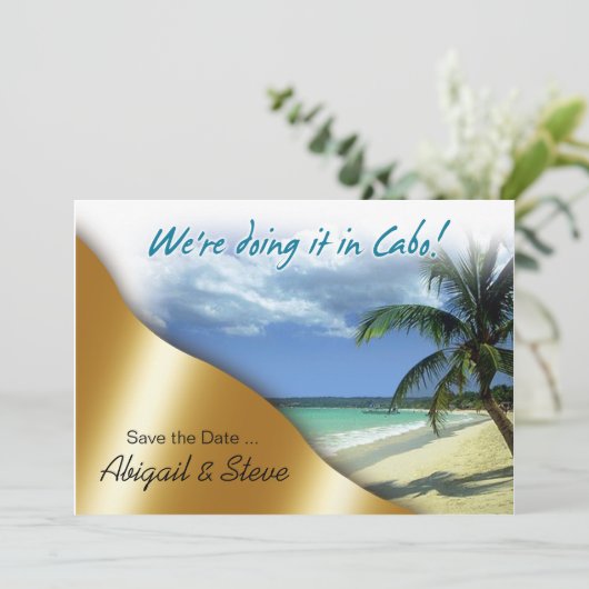 カボで結婚式を挙げることになりました! 日程を保存してください セーブザデート (スタンド正面)