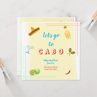 カボへ行こうバチェロレッテ招待状 招待状