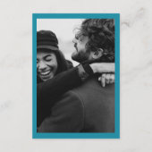 カボウェディング招待レトロRSVP QRコードエンクロージャ エンクロージャーカード (裏面)