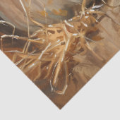 カボキンオレンジ白ヴィンテージ絵を描のデコパージュ 薄葉紙 (詳細)