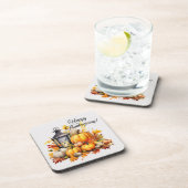 カボキンカエデの木の離れ木のランプ感謝祭 コースター (右側)