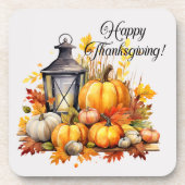 カボキンカエデの木の離れ木のランプ感謝祭 コースター (正面)
