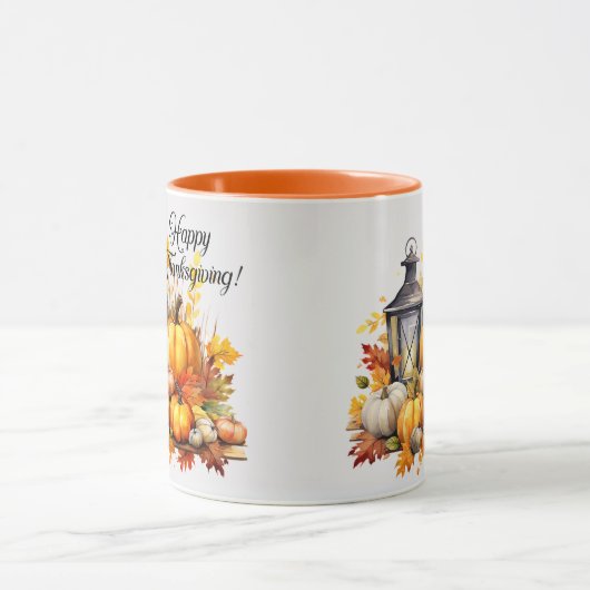 カボキンカエデの木の離れ木のランプ感謝祭 マグカップ (中央)