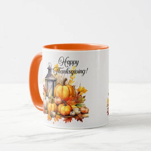 カボキンカエデの木の離れ木のランプ感謝祭 マグカップ (正面左)