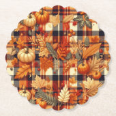 カボキンカエデ離れルズ秋のプレイス ペーパーコースター (正面)