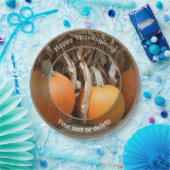 カボキンコーンクアパーソナライズされた秋感謝祭 ペーパープレート (パーティー)