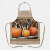 カボキンズアンドコーンクウェズカントリーパーソナライズされた秋 エプロン (正面)