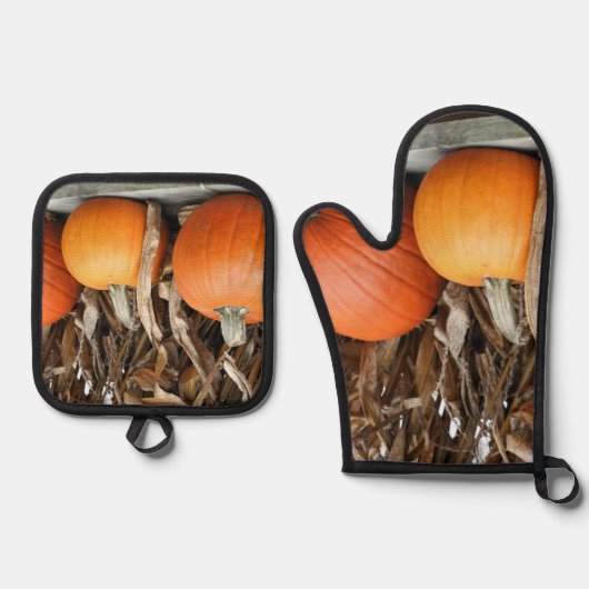 カボキンズアンドコーンクウェークカントリー秋 鍋つかみ&鍋敷きセット (正面)