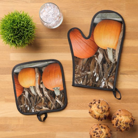 カボキンズアンドコーンクウェークカントリー秋 鍋つかみ&鍋敷きセット (トップダウン)