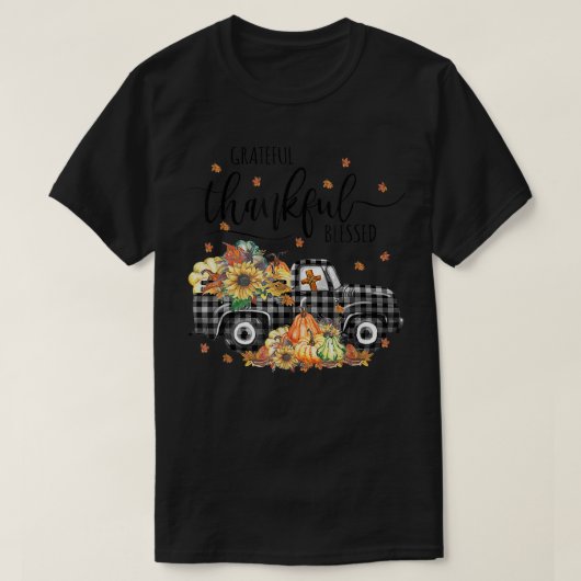 カボキントラックひまわり感謝賛美心 Tシャツ (デザイン正面)