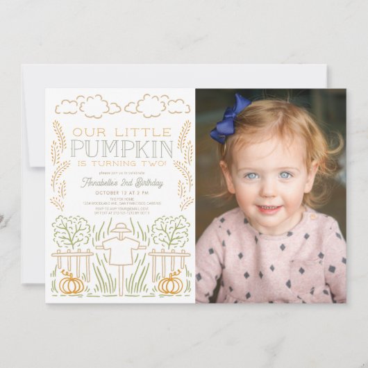 カボキンハーベストカカカクロー誕生日 招待状 (正面)