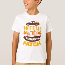 カボキンパッチファーム秋のスローガンで会う Tシャツ