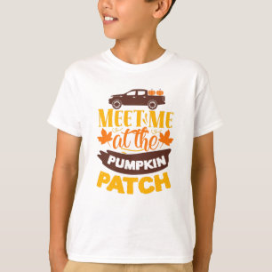 カボキンパッチファーム秋のスローガンで会う Tシャツ