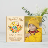 カボキンパッチ誕生日（写真あり） 招待状 (スタンド正面)