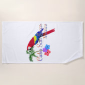 カボサンルカストロピカルビーチ ビーチタオル (正面)