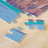 カボサンルーカスアーチメキシコトラベルアートヴィンテージ ジグソーパズル (側面)