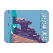 カボサンルーカスアーチメキシコトラベルアートヴィンテージ マグネット (横)